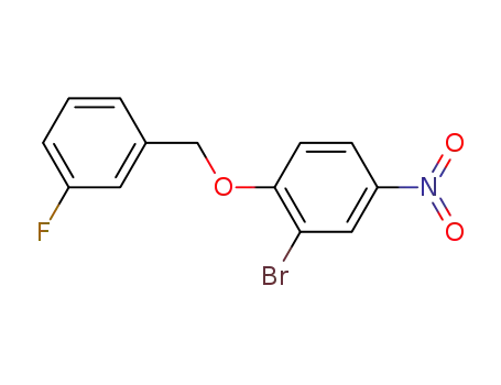 Benzene, 2-bromo-1-[(3-fluorophenyl)methoxy]-4-nitro-