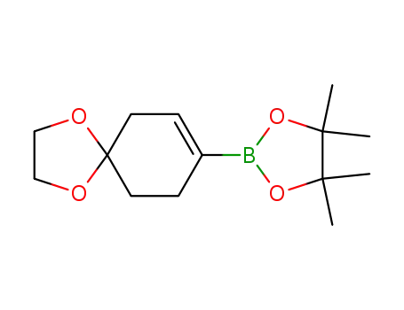 Molecular Structure of 680596-79-6 (1,4-DIOXA-SPIRO[4,5]DEC-7-EN-8-BORONIC ACID, PINACOL ESTER)