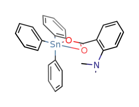 Molecular Structure of 91239-80-4 (Benzenamine, N,N-dimethyl-2-[[(triphenylstannyl)oxy]carbonyl]-)