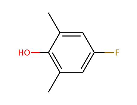 Molecular Structure of 2338-56-9 (4-FLUORO-2,6-DIMETHYLPHENOL)
