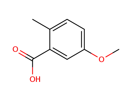 Molecular Structure of 3168-59-0 (5-METHOXY-2-METHYL-BENZOIC ACID)