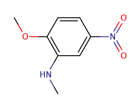 Molecular Structure of 19871-39-7 (2-methoxy-N-methyl-5-nitroaniline)