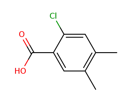Molecular Structure of 15089-74-4 (2-chloro-4,5-dimethylbenzoic acid)