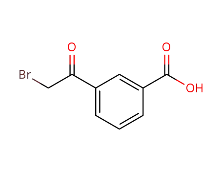 Molecular Structure of 62423-73-8 (3-(2-BROMOACETYL)BENZOIC ACID)