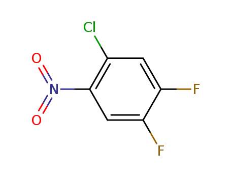 Molecular Structure of 771-76-6 (2-CHLORO-4,5-DIFLUORONITROBENZENE)