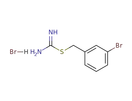 Molecular Structure of 133023-01-5 (Carbamimidothioic acid, (3-bromophenyl)methyl ester,monohydrobromide)