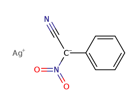 Benzeneacetonitrile, a-nitro-, ion(1-), silver(1+)