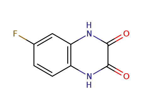 Molecular Structure of 61875-34-1 (2,3-Quinoxalinedione, 6-fluoro-1,4-dihydro-)