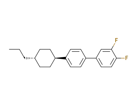 Molecular Structure of 85312-59-0 (trans-4'(4-n-Propylcyclohexyl)-3,4-difluor-1,1'-biphenyl(bch-3f.f))