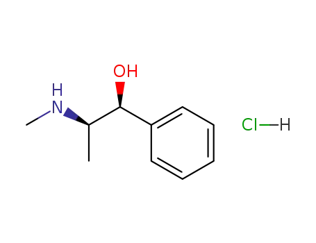 Molecular Structure of 24221-86-1 (D-Ephedrine hydrochloride)