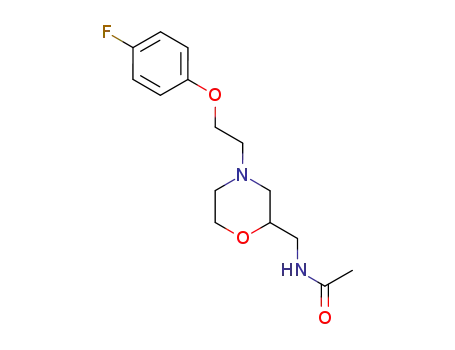 Acetamide, N-[[4-[2-(4-fluorophenoxy)ethyl]-2-morpholinyl]methyl]-