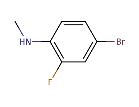 Molecular Structure of 213190-12-6 (4-bromo-2-fluoro-N-methylaniline)
