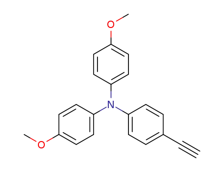 Molecular Structure of 218608-73-2 (Benzenamine, 4-ethynyl-N,N-bis(4-methoxyphenyl)-)