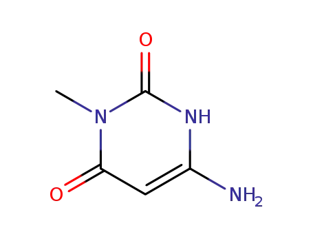 Molecular Structure of 21236-97-5 (6-Amino-3-methyluracil)