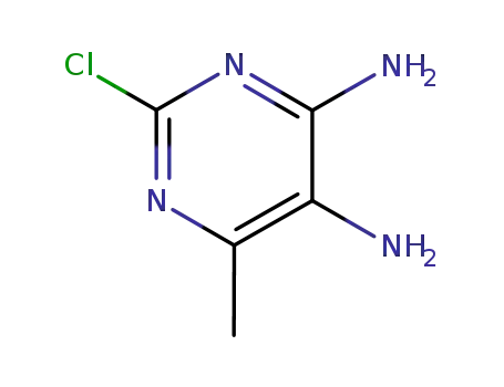 Molecular Structure of 63211-98-3 (2-Chloro-6-methylpyrimidine-4,5-diamine)