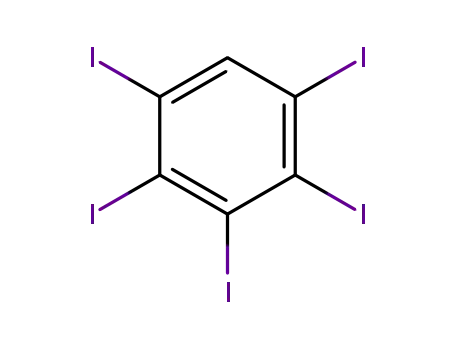 Molecular Structure of 608-96-8 (1,2,3,4,5-Pentaiodobenzene)