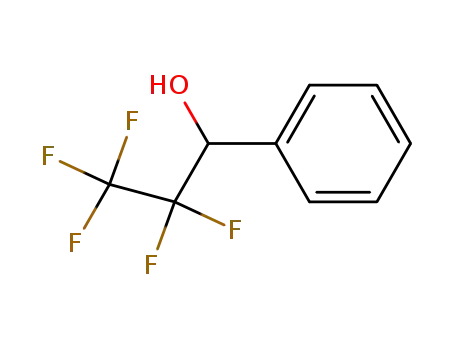 Molecular Structure of 345-40-4 (1-PHENYL-2,2,3,3,3-PENTAFLUORO-1-PROPANOL)