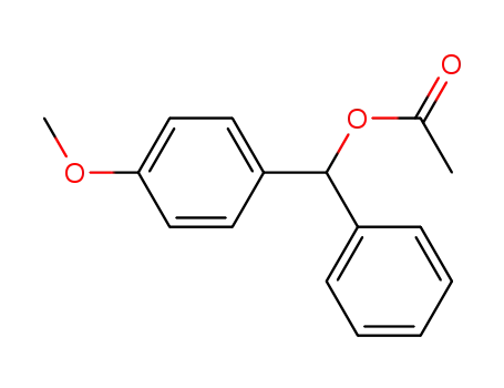 Molecular Structure of 38513-66-5 ((4-methoxyphenyl)(phenyl)methyl acetate)