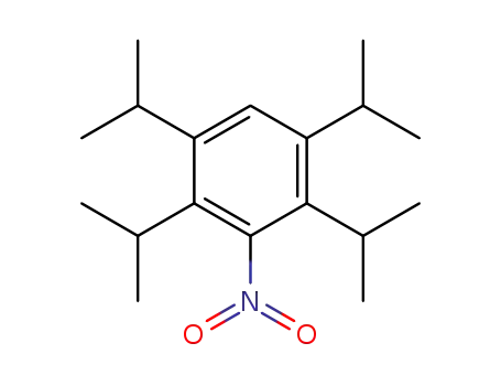 Molecular Structure of 3463-37-4 (Benzene, 1,2,4,5-tetrakis(1-methylethyl)-3-nitro-)