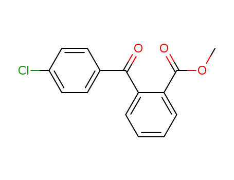 Molecular Structure of 32017-70-2 (Benzoic acid, 2-(4-chlorobenzoyl)-, methyl ester)