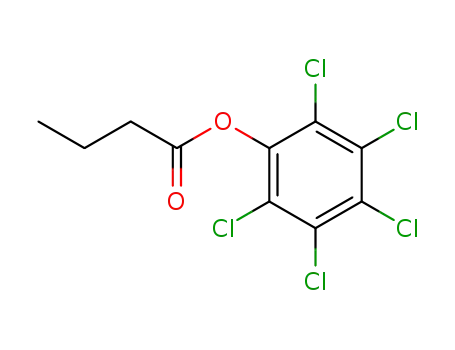 Molecular Structure of 7476-90-6 (pentachlorophenyl butanoate)