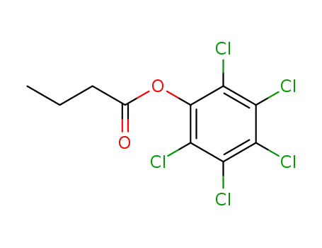 (2,3,4,5,6-pentachlorophenyl) butanoate cas  7476-90-6