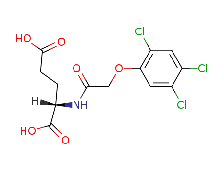Molecular Structure of 66850-95-1 (N-[(2,4,5-trichlorophenoxy)acetyl]-L-glutamic acid)