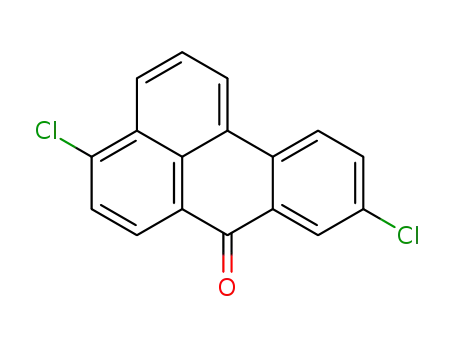 Molecular Structure of 24092-48-6 (7H-Benz(de)anthracen-7-one, 4,9-dichloro-)