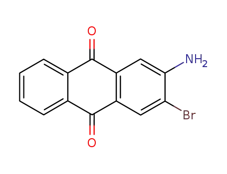 Molecular Structure of 6337-00-4 (2-amino-3-bromoanthraquinone)