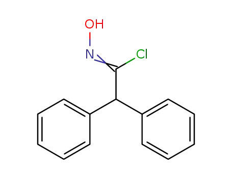 Molecular Structure of 4467-90-7 (Benzeneethanimidoyl chloride, N-hydroxy-a-phenyl-)