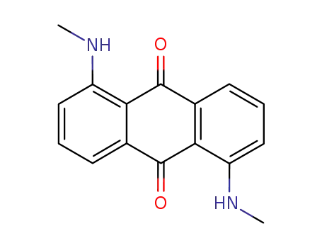 Molecular Structure of 2987-66-8 (1,5-bis(methylamino)anthraquinone)
