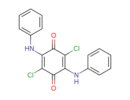 Molecular Structure of 5030-67-1 (2,5-dichloro-3,6-bis(phenylamino)cyclohexa-2,5-diene-1,4-dione)