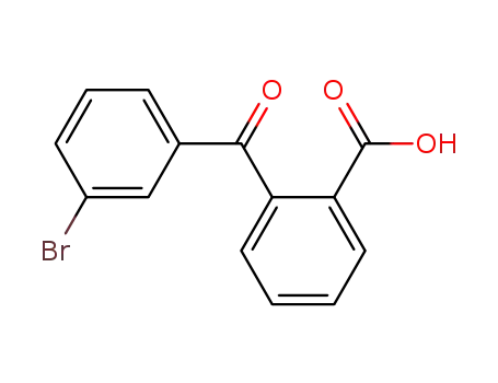 Molecular Structure of 65565-11-9 (Benzoic acid, 2-(3-bromobenzoyl)-)
