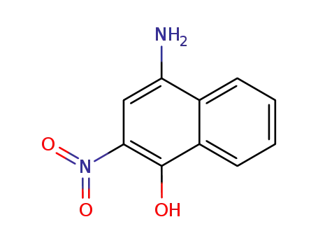 Molecular Structure of 319918-83-7 (4-AMINO-2-NITRO-1-NAPHTHOL)