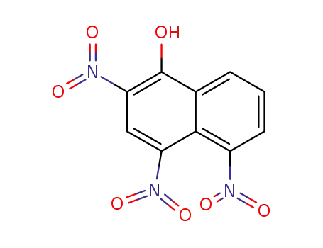 Molecular Structure of 2364-47-8 (1-Naphthalenol, 2,4,5-trinitro-)
