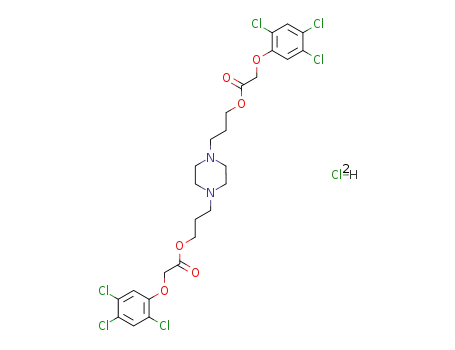 piperazine-1,4-diyldipropane-3,1-diyl bis[(2,4,5-trichlorophenoxy)acetate] dihydrochloride