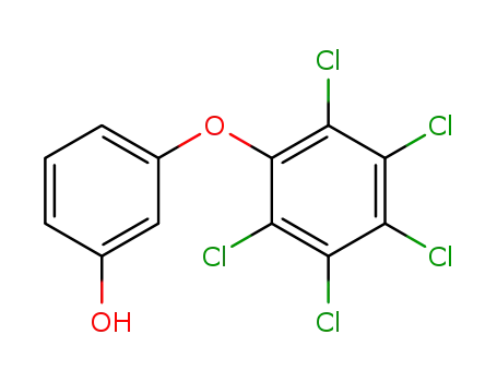 Molecular Structure of 78576-71-3 (3-(pentachlorophenoxy)phenol)