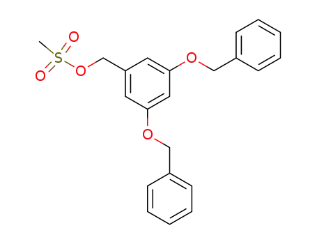 Molecular Structure of 80457-61-0 (Benzenemethanol, 3,5-bis(phenylmethoxy)-, methanesulfonate)
