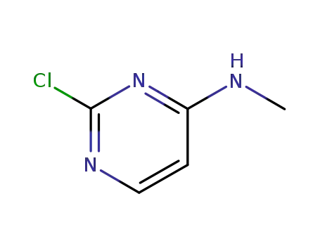 Molecular Structure of 66131-68-8 (4-Pyrimidinamine, 2-chloro-N-methyl- (9CI))