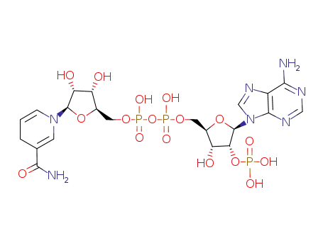 Molecular Structure of 53-57-6 (25 MG ?-NICOTINAMIDE ADENINE DINUCLEOTIDEPHOSPHATE REDUCED.NA4-SALT AN.GR.)