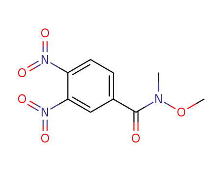 Molecular Structure of 391903-19-8 (Benzamide, N-methoxy-N-methyl-3,4-dinitro-)