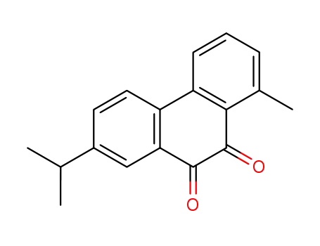 Molecular Structure of 5398-75-4 (1-methyl-7-propan-2-yl-phenanthrene-9,10-dione)