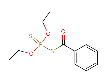 Molecular Structure of 1497-32-1 (thiobenzoic acid, anhydrosulphide with O,O-diethyl dithiophosphorate)