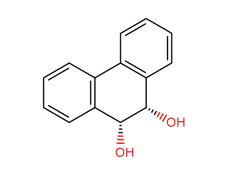 Molecular Structure of 2510-71-6 (9,10-DIHYDRO-9,10-PHENANTHRENEDIOL)