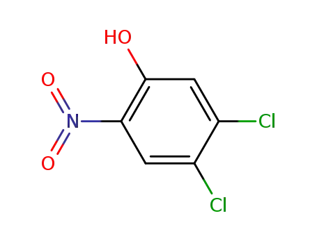 Molecular Structure of 39224-65-2 (4,5-DICHLORO-2-NITROPHENOL)