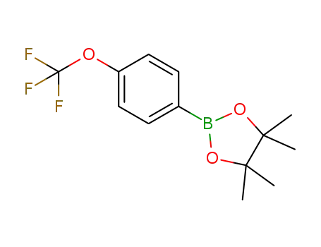Molecular Structure of 474709-28-9 (4,4,5,5-TETRAMETHYL-2-(4-TRIFLUOROMETHOXYPHENYL)-1,3,2-DIOXABOROLANE)