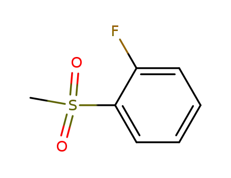 Molecular Structure of 654-47-7 (2-FLUOROPHENYLMETHYLSULFONE)
