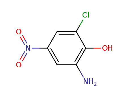 Molecular Structure of 6358-09-4 (2-Amino-6-chloro-4-nitrophenol)