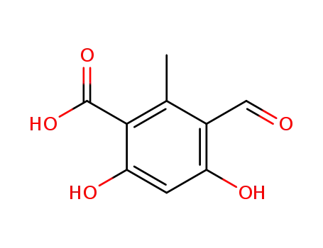 Benzoic acid, 3-formyl-4,6-dihydroxy-2-methyl-