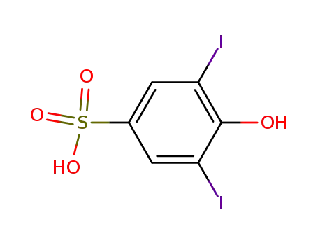 Molecular Structure of 554-71-2 (4-hydroxy-3,5-diiodobenzenesulphonic acid)